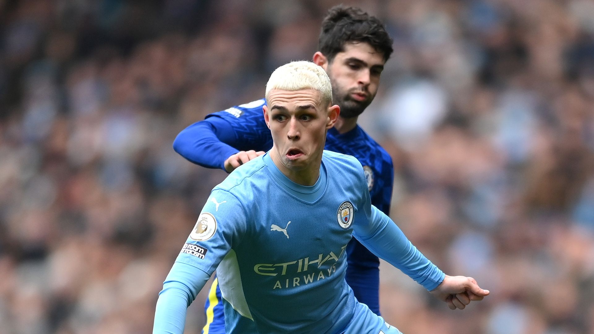 Phil Foden Christian Pulisic Man City Chelsea 2021-22