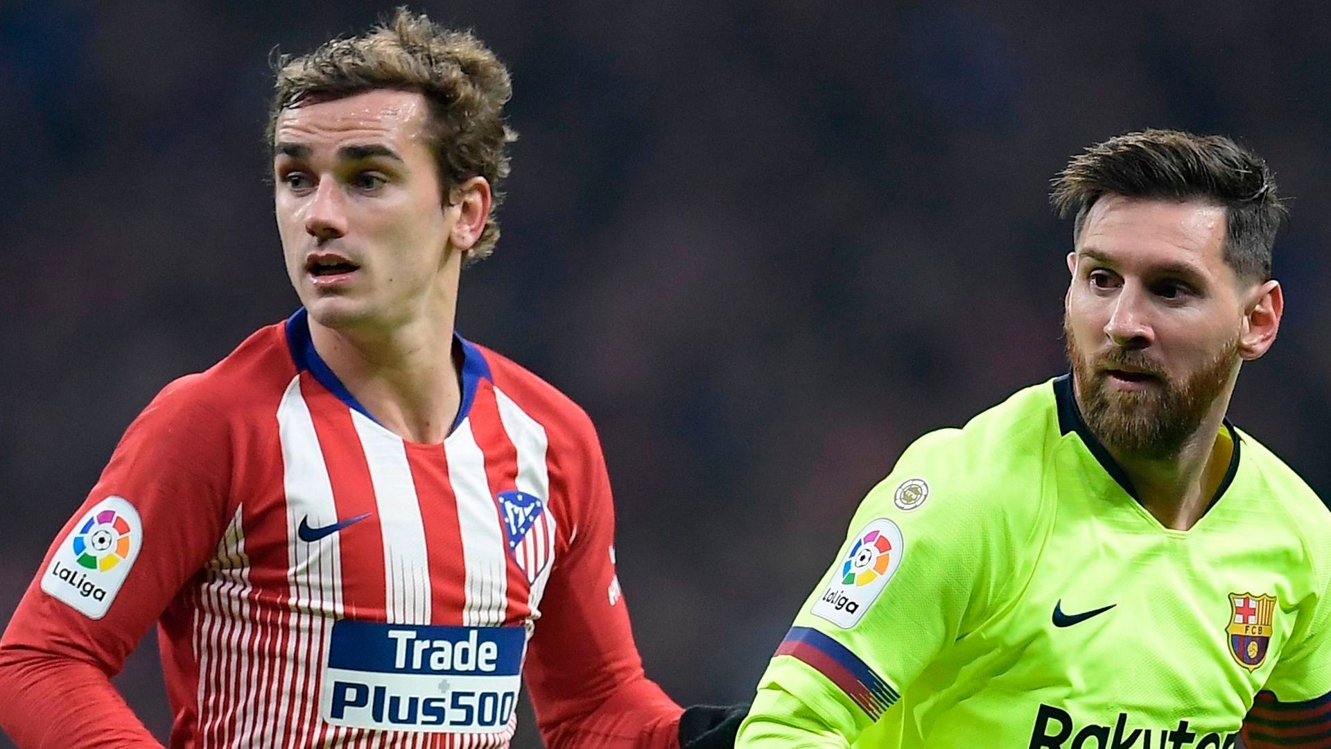 Antoine Griezmann Lionel Messi Atletico Barcelona 24112018