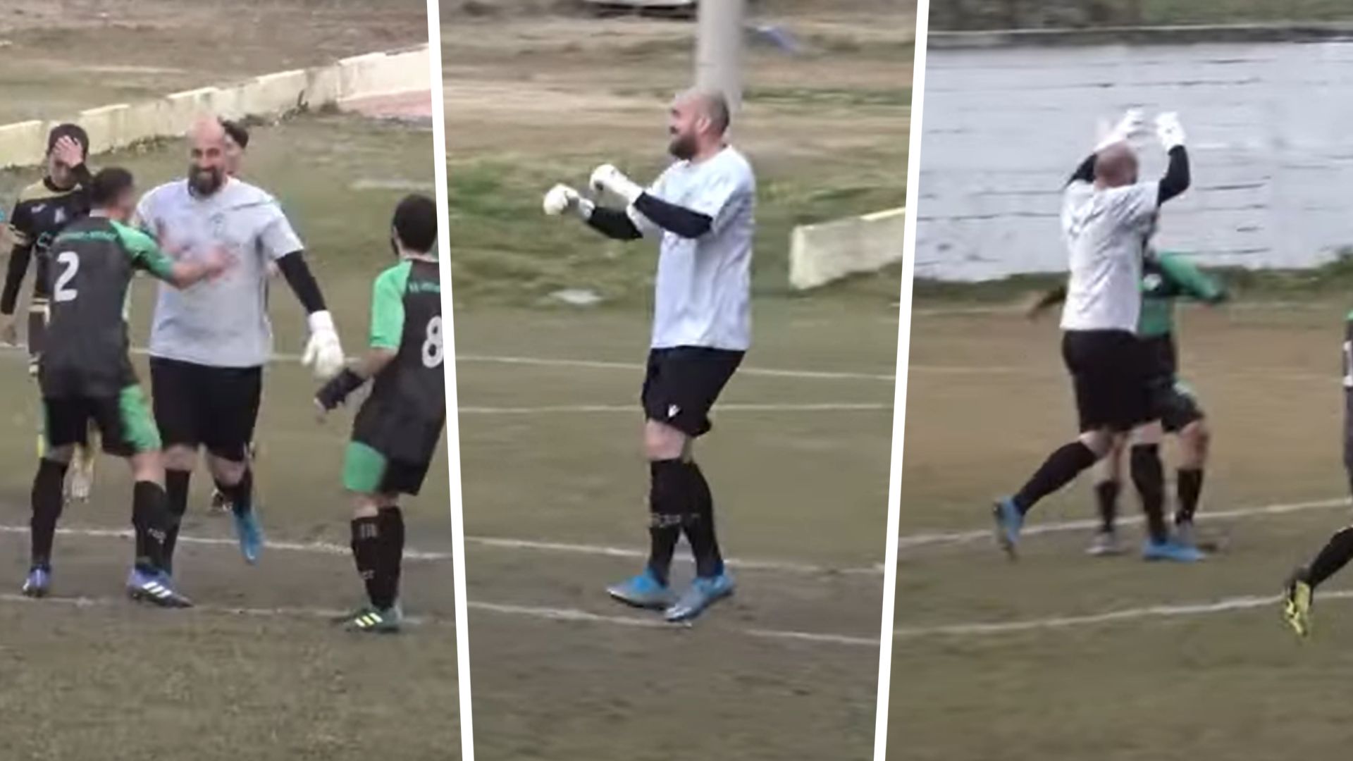 Greek goalkeeper hat-trick