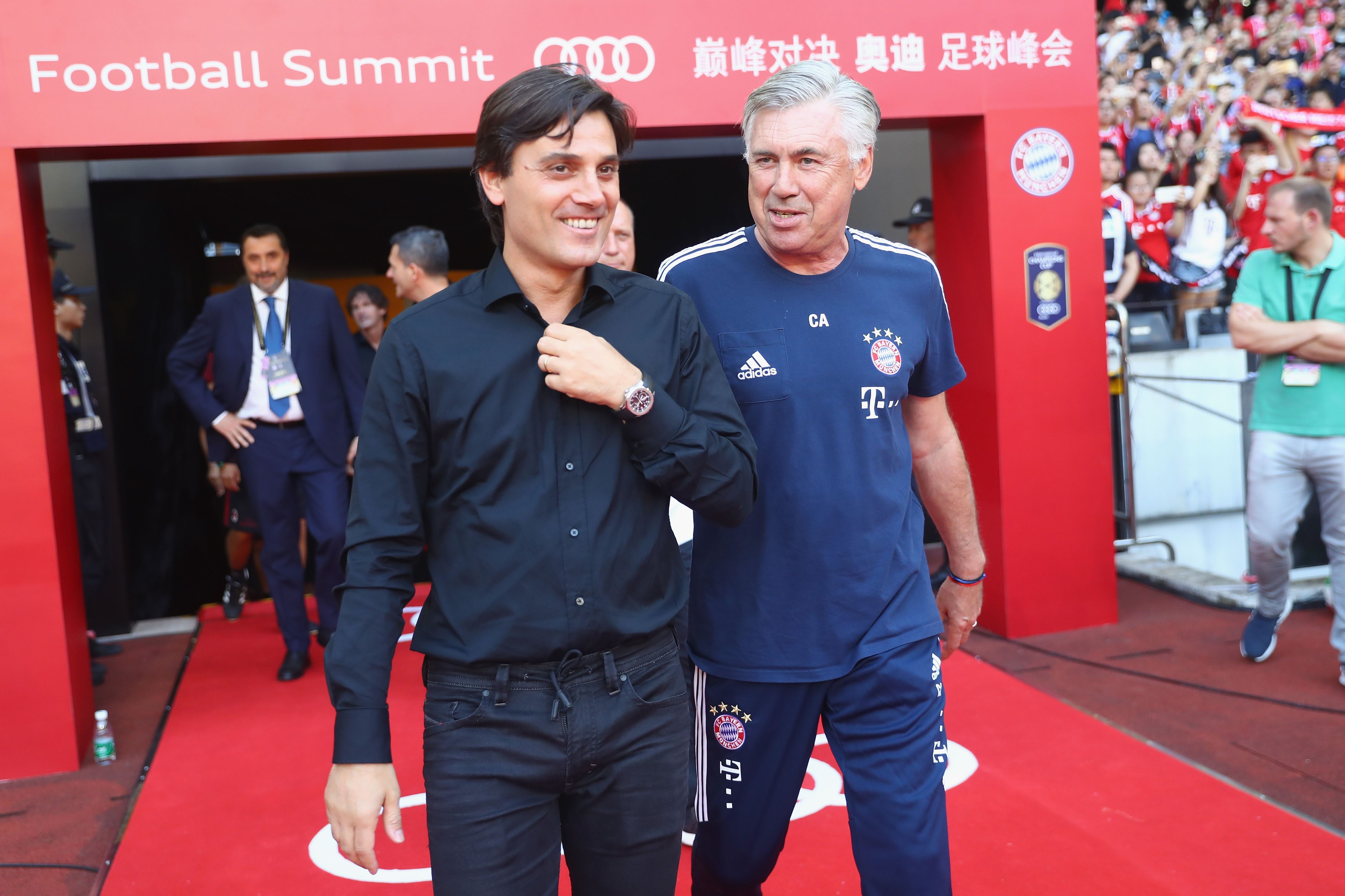 Vincenzo Montella & Carlo Ancelotti