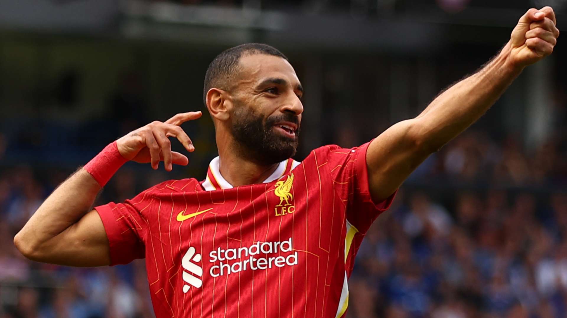Revealed: Liverpool superstar Mohamed Salah explains new 'archer' goal  celebration – with Egyptian forward a big fan of UFC | Goal.com UK