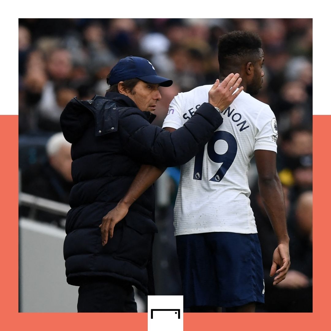 Antonio Conte Ryan Sessegnon Tottenham Wolves Premier League 2021-22 GFX