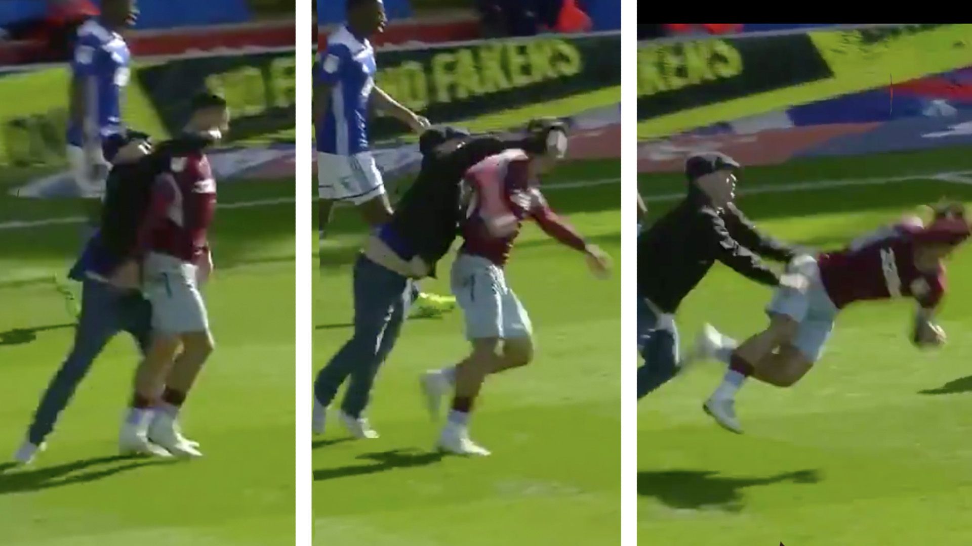 Embed only Jack Grealish Aston Villa punch