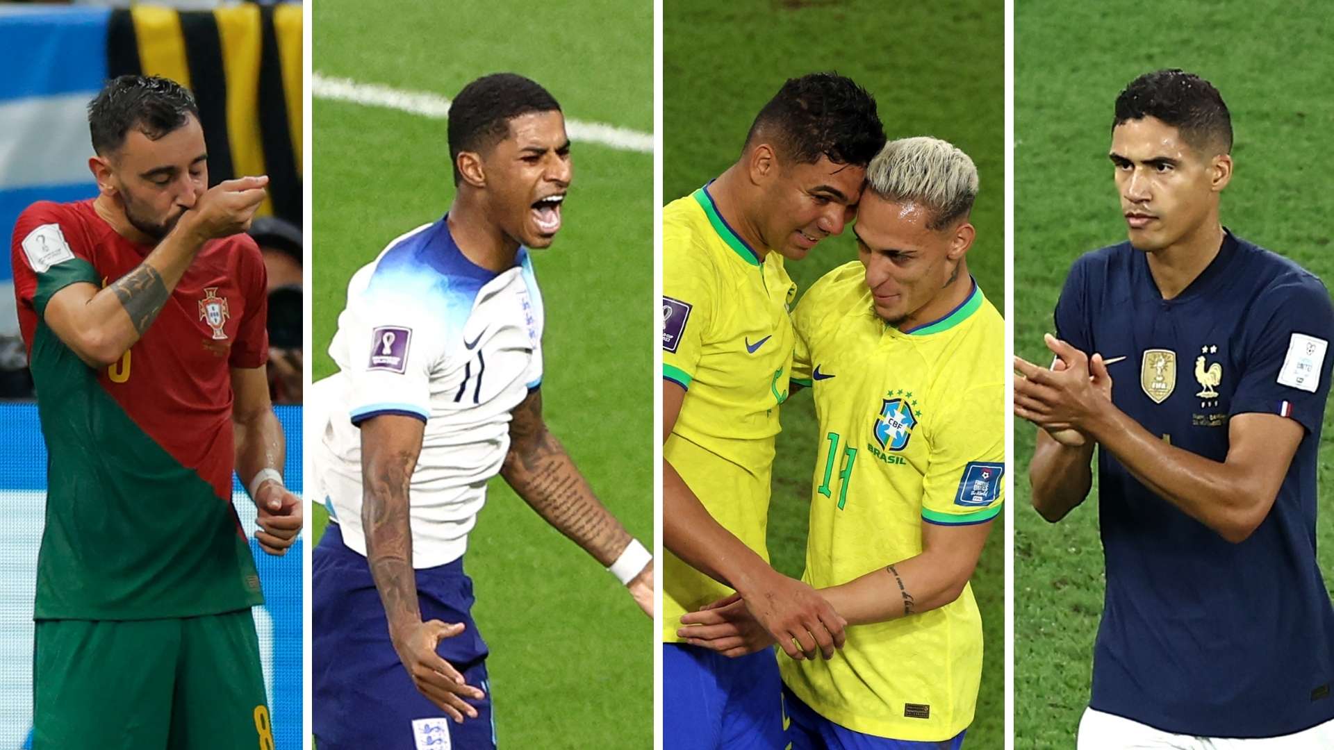 Manchester United players at the World Cup