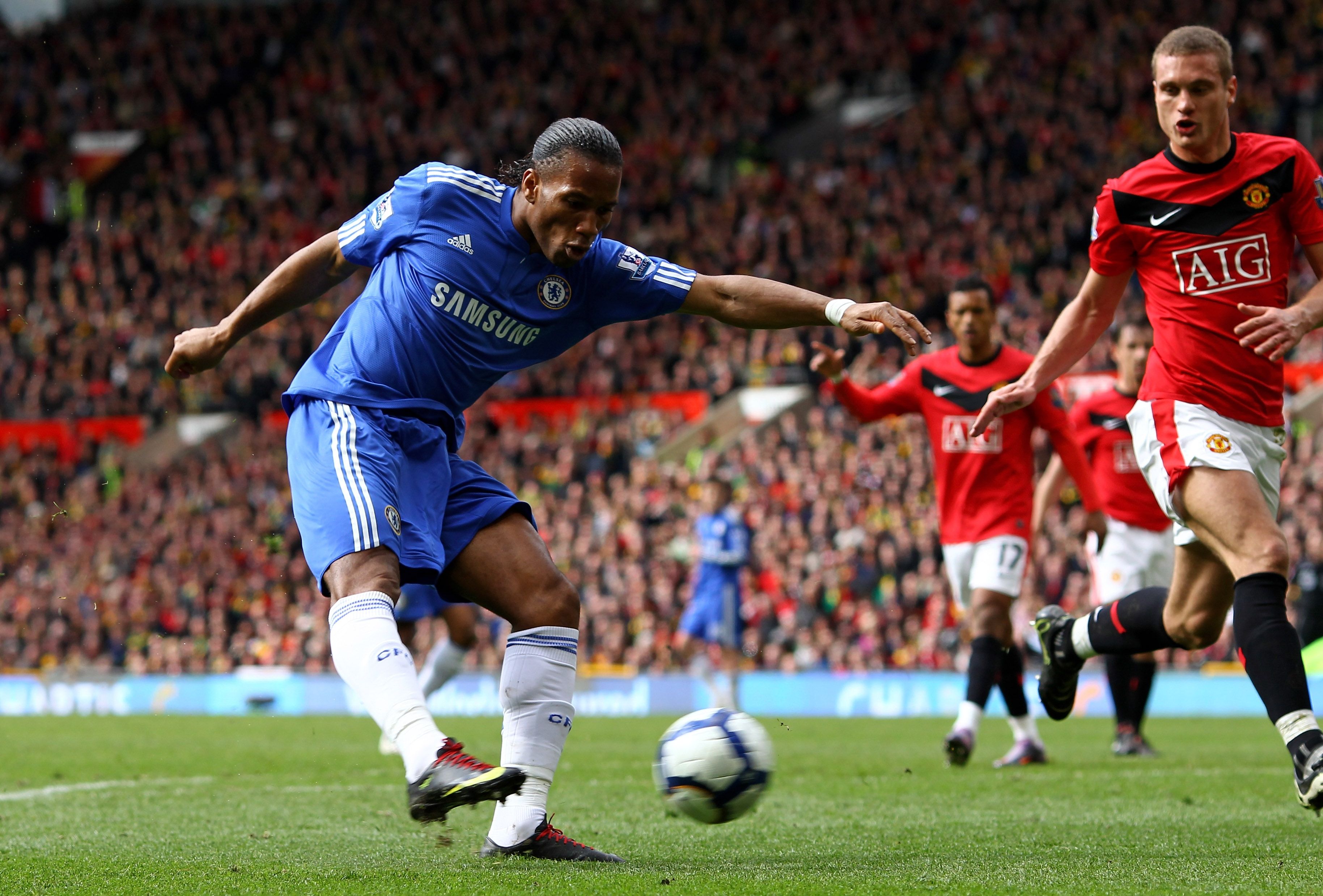 Didier Drogba Man United Chelsea Premier League 0910