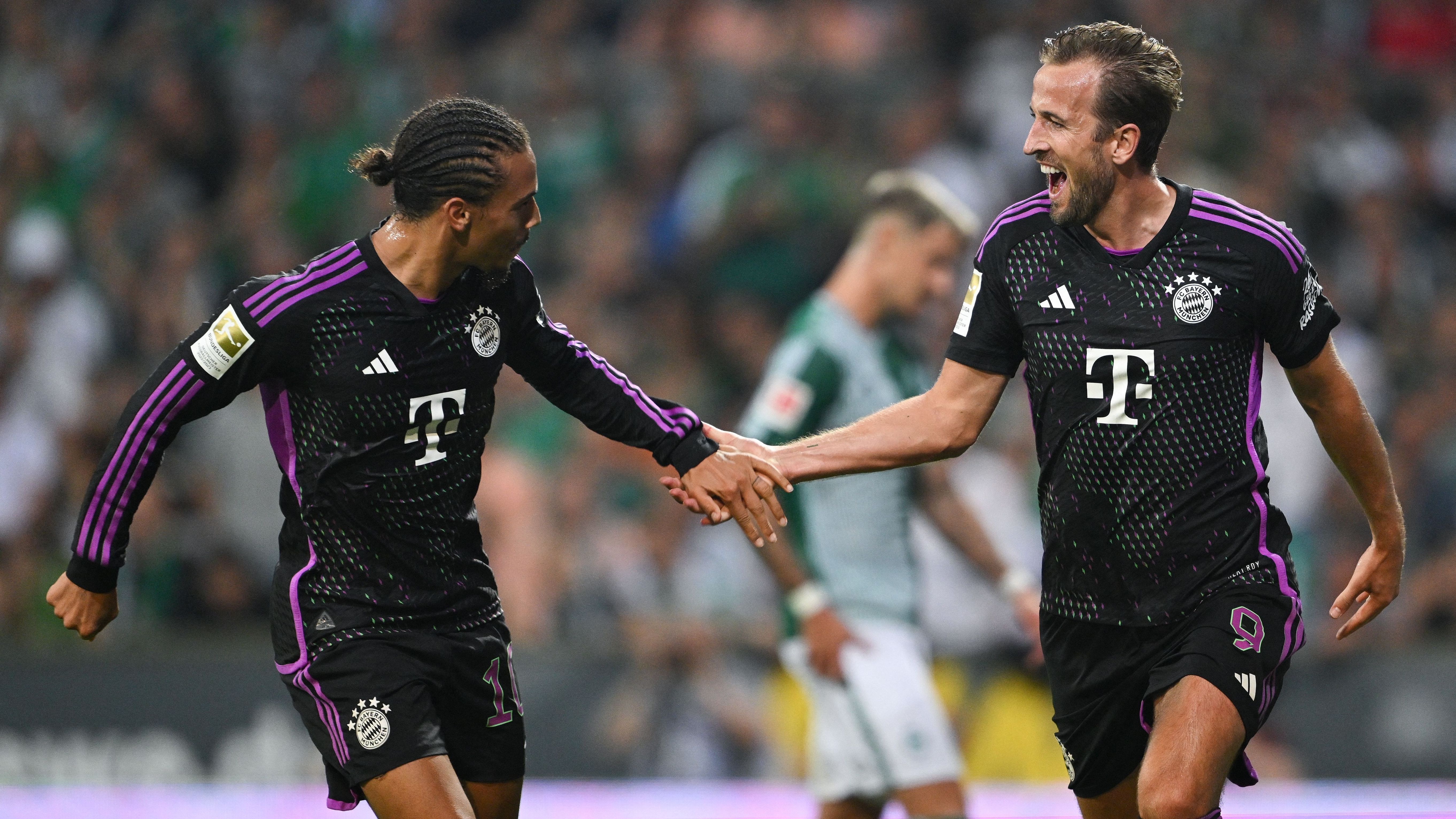 Harry Kane and Leroy Sane  Bayern Munich
