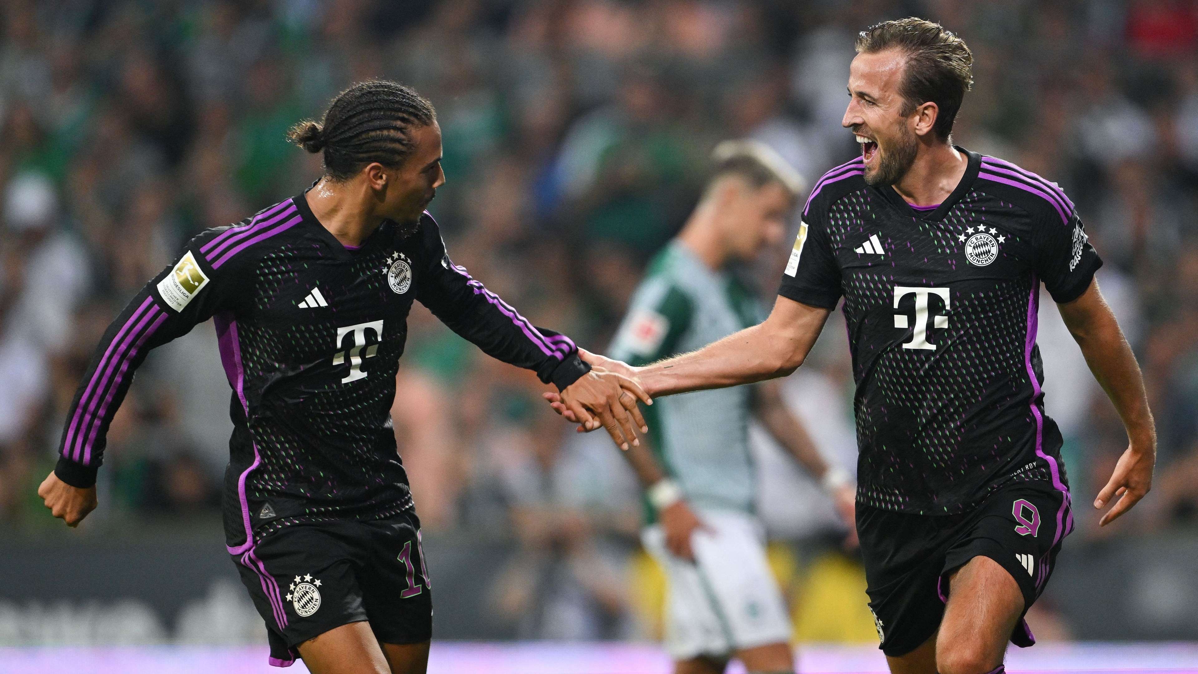 Harry Kane and Leroy Sane Bayern Munich