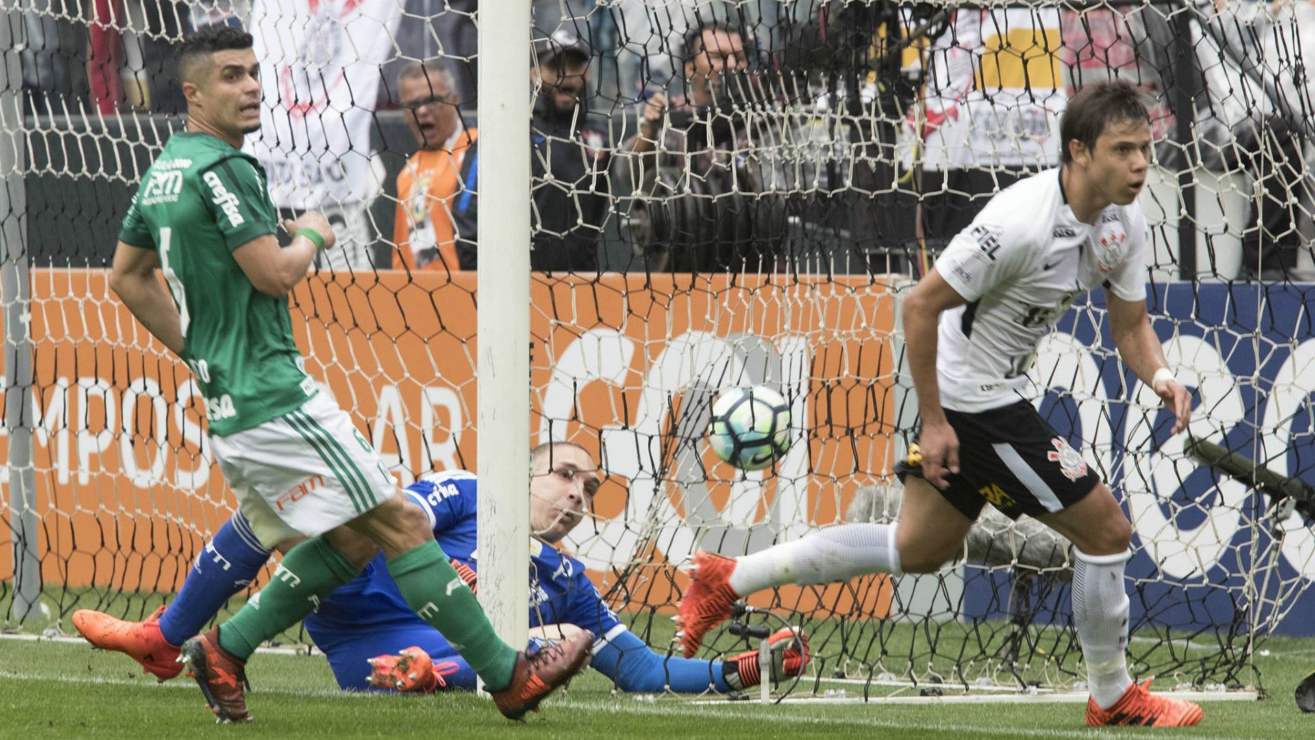 Romero, Egídio e Prass - Corinthians x Palmeiras - 5/11/2017