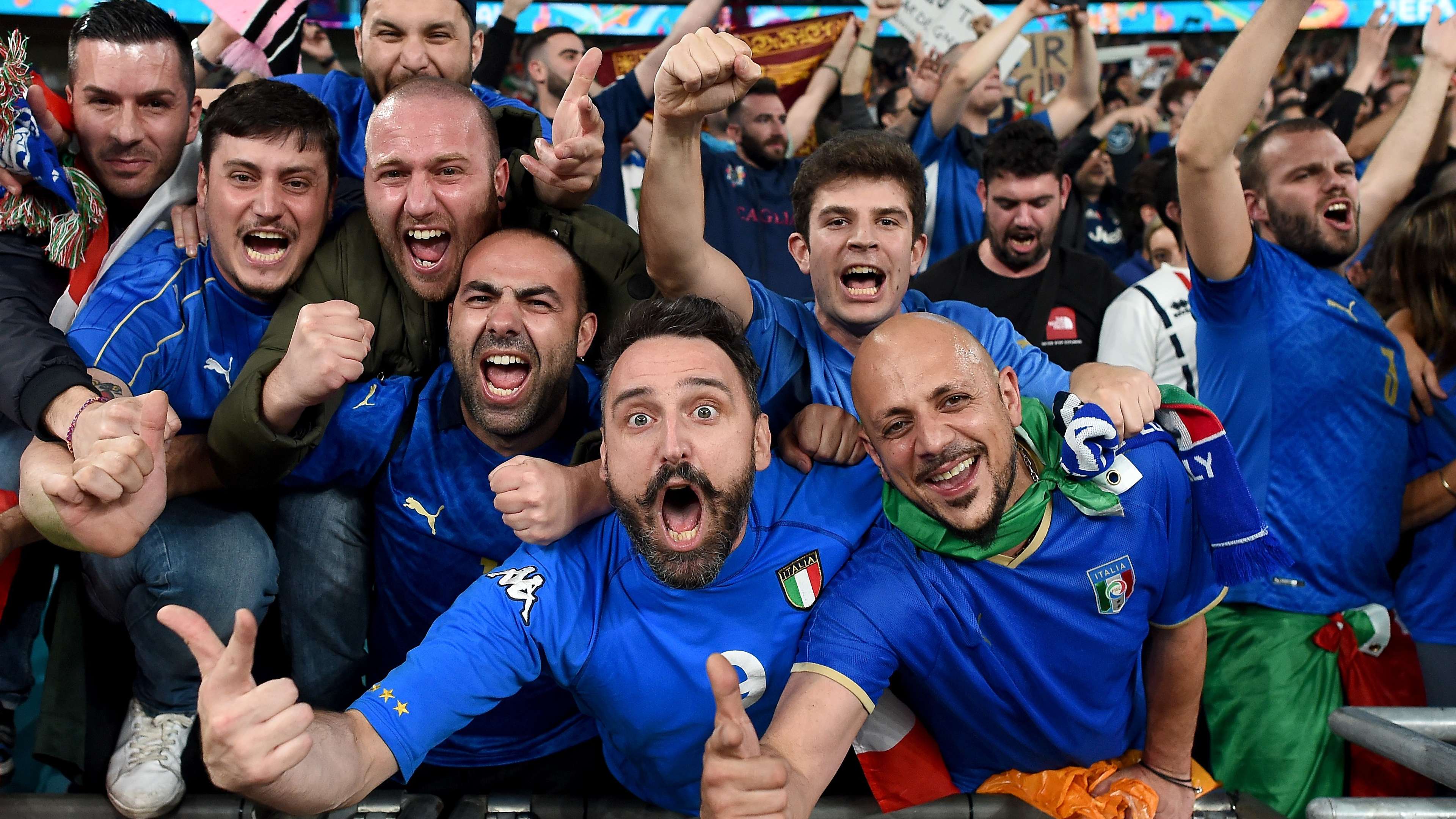 Italian fans Wembley Euro 2020 final