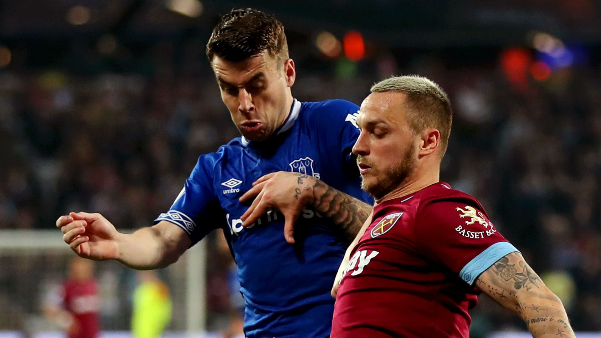 Seamus Coleman Everton Marko Arnautovic West Ham