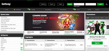 Betway Home Page