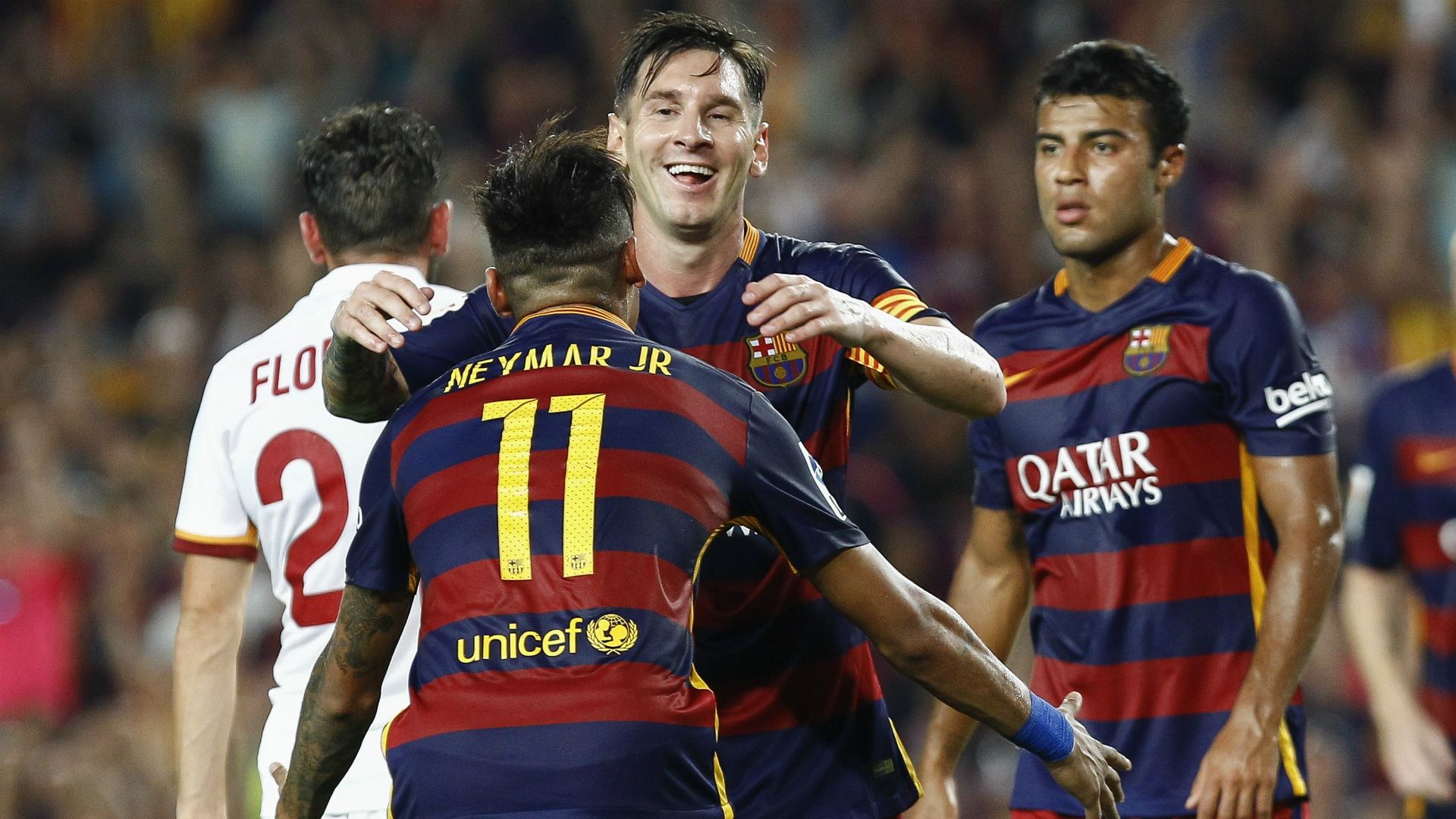 Neymar Lionel Messi Barcelona Roma Joan Gamper 08052015