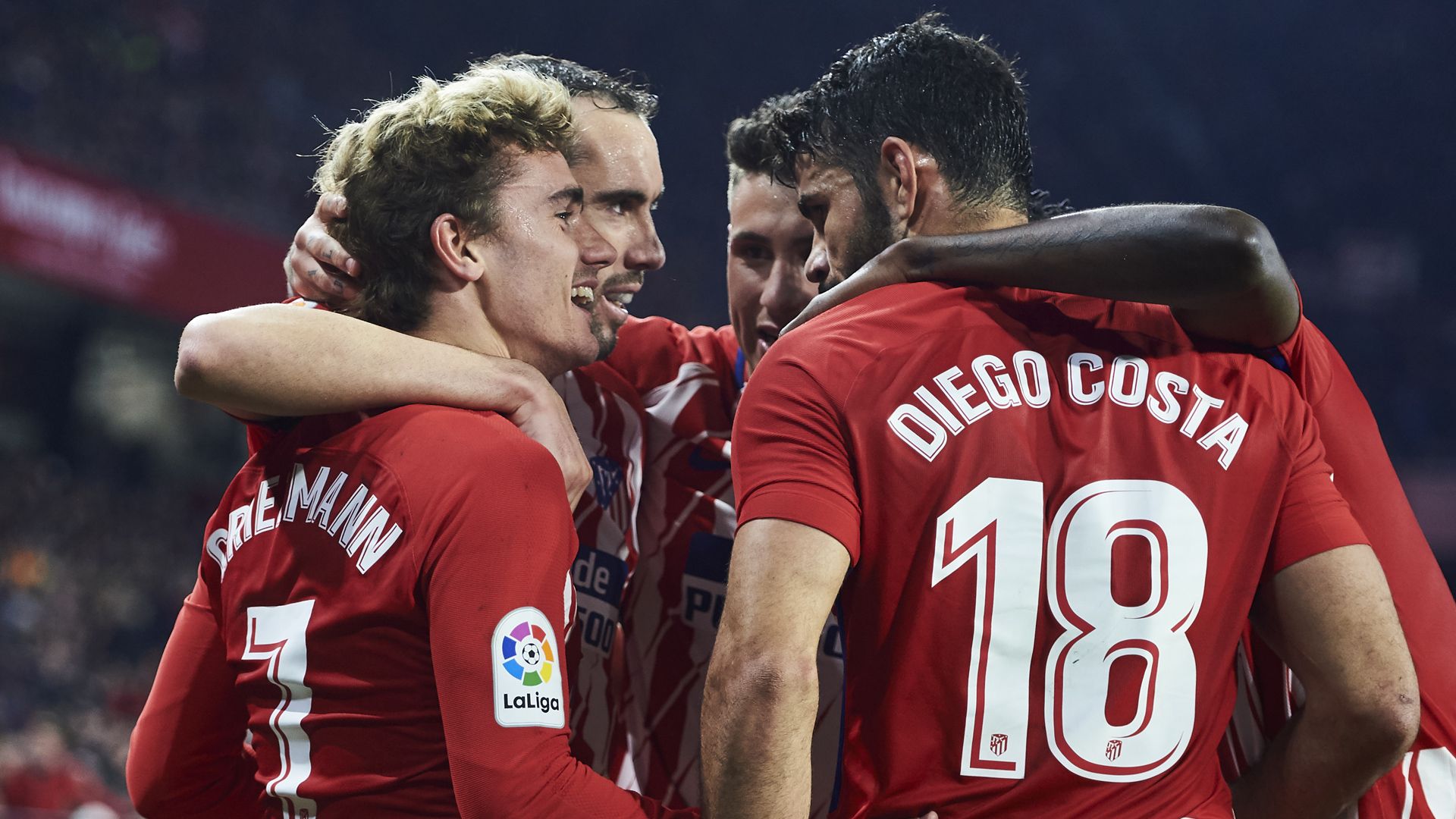 Atletico Madrid Griezmann Diego Costa 25022018