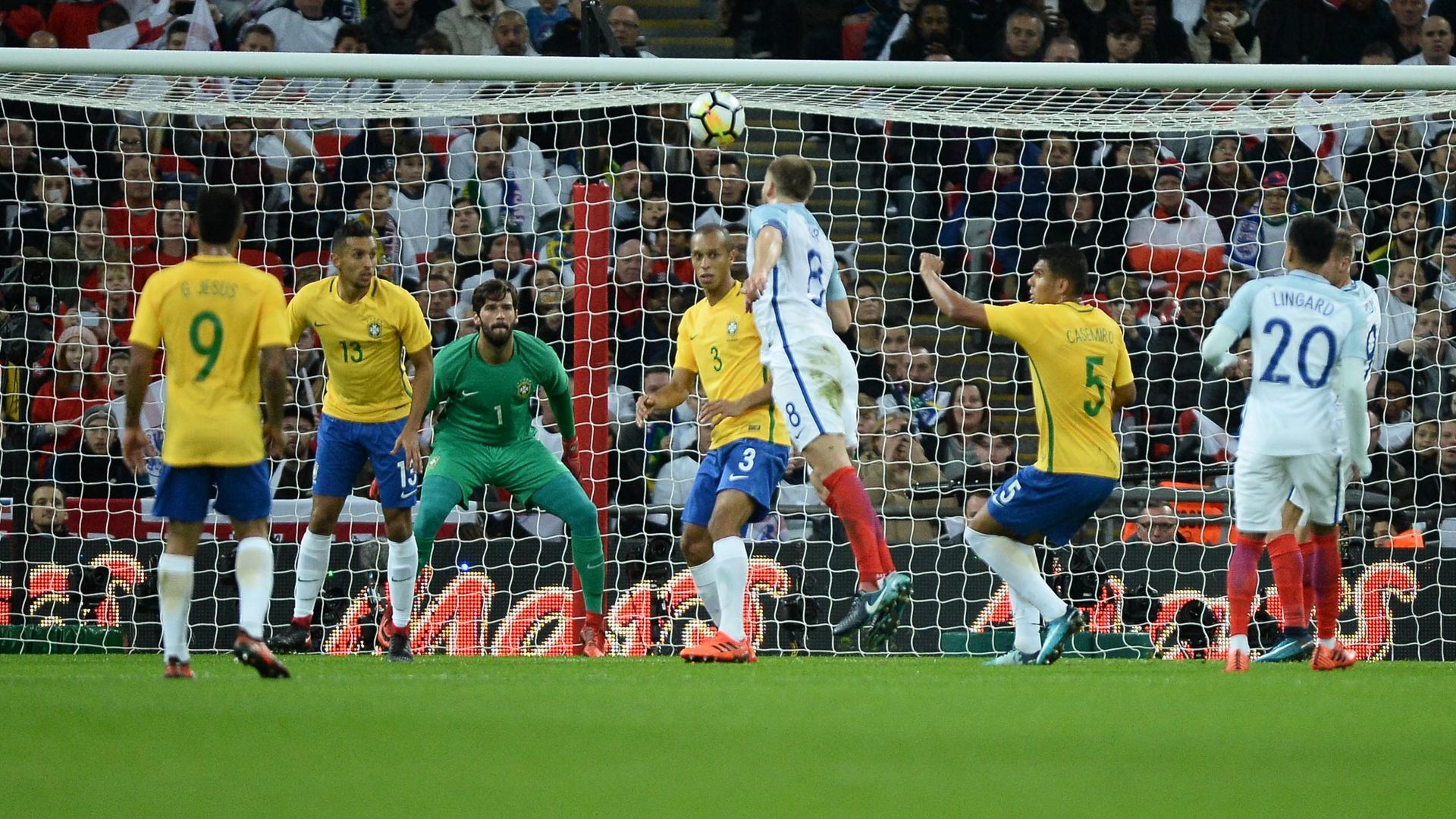 Eric Dier Miranda England Brazil Friendly 14112017