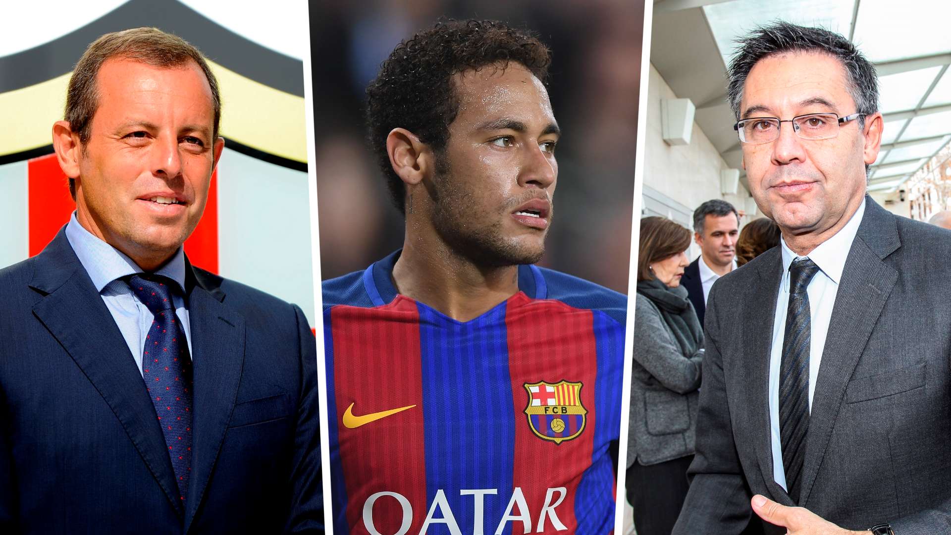 Sandro Rosell Neymar Josep Maria Bartomeu Barcelona