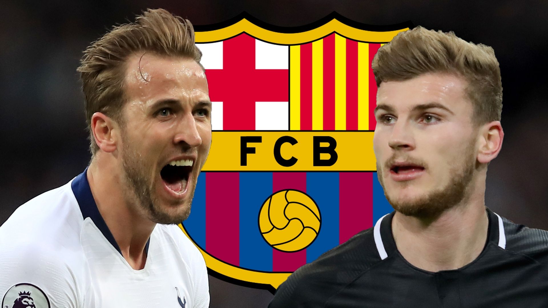 Harry Kane Timo Werner Barcelona 2019