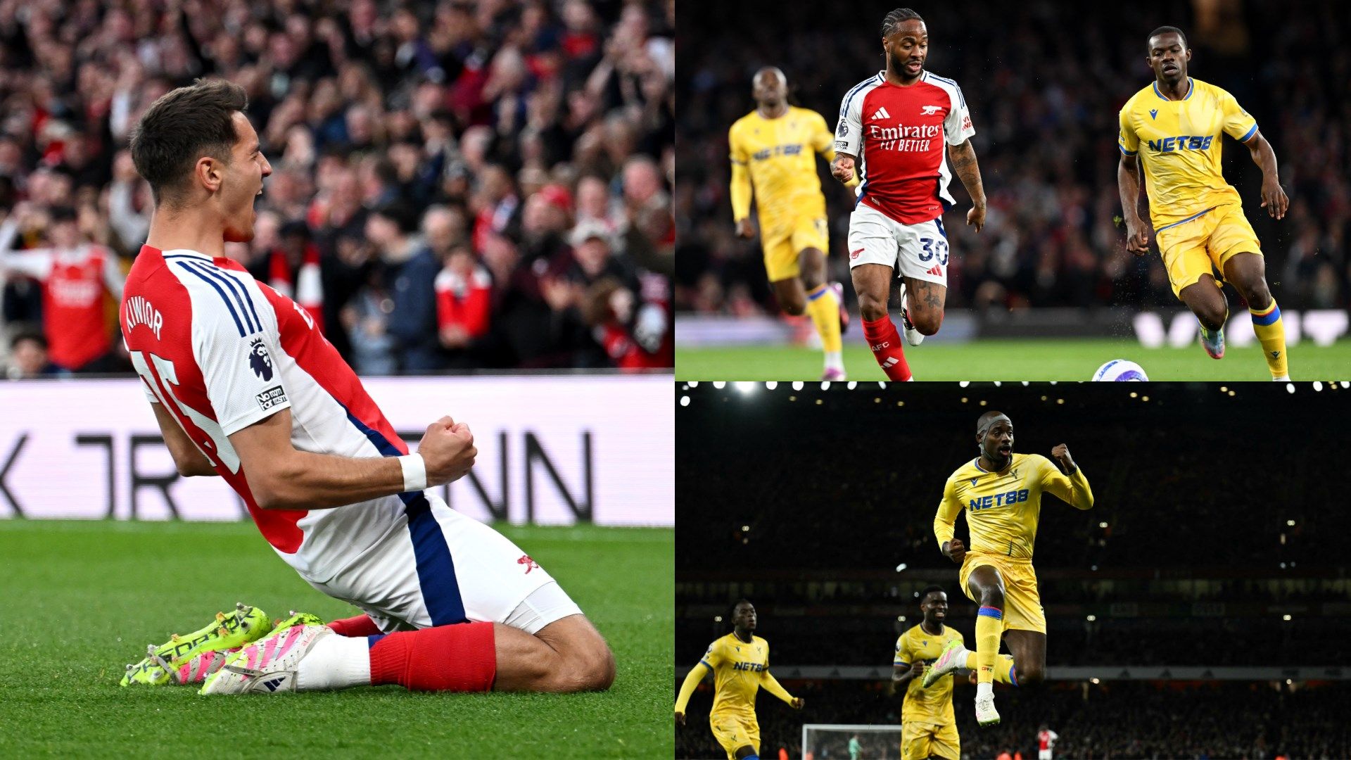 Arsenal player ratings vs Crystal Palace: Just give the trophy to Liverpool already! Jakub Kiwior's hard work undone & Raheem Sterling has a shocker as Gunners drop more points - but Reds forced to wait for title party