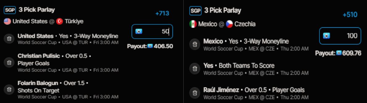 novig world cup parlays