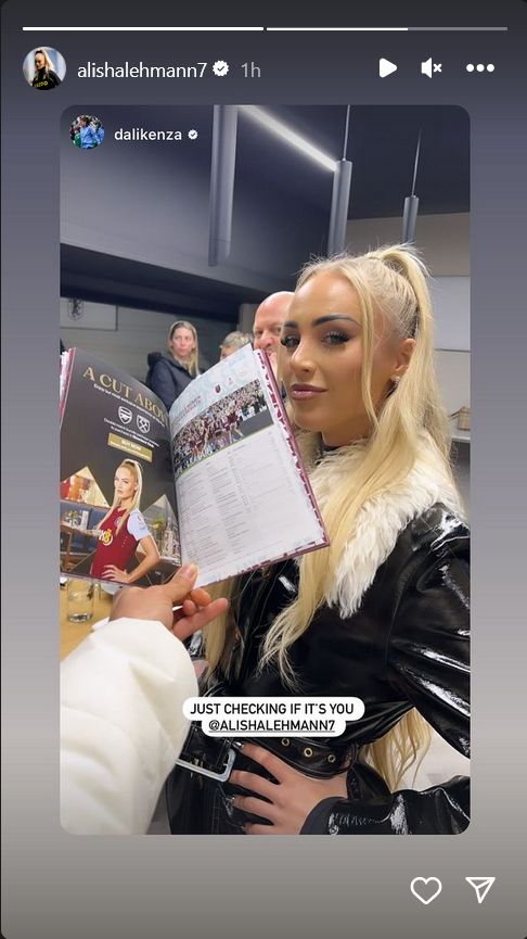 Alisha Lehmann Kenza Dali Aston Villa