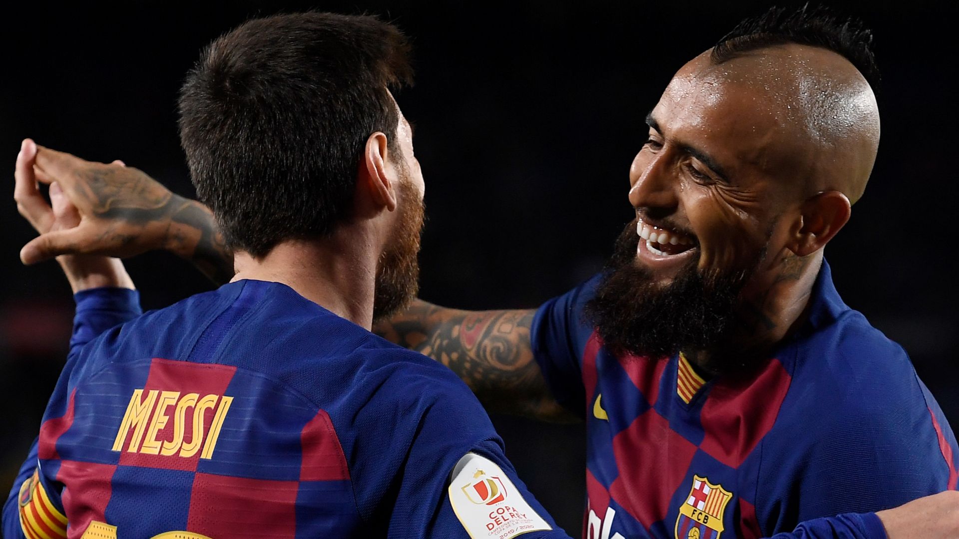 Lionel Messi Arturo Vidal