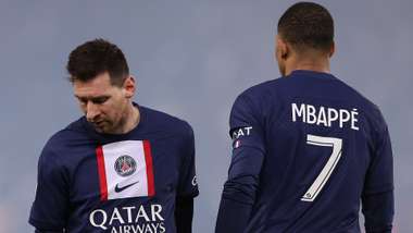 Lionel Messi Kylian Mbappe PSG 2022-23
