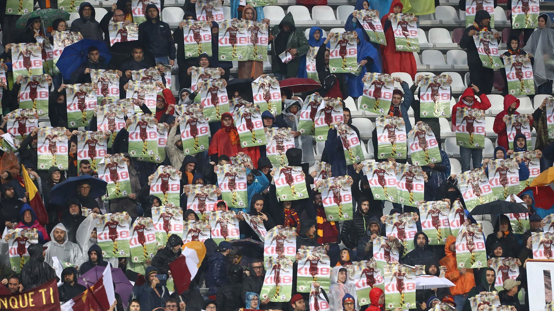 Roma fans Sassuolo Roma Serie A