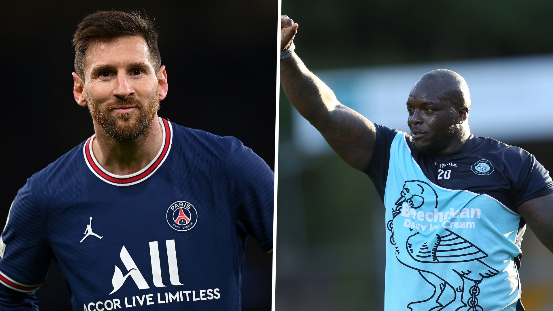 Adebayo Akinfenwa, Lionel Messi GFX