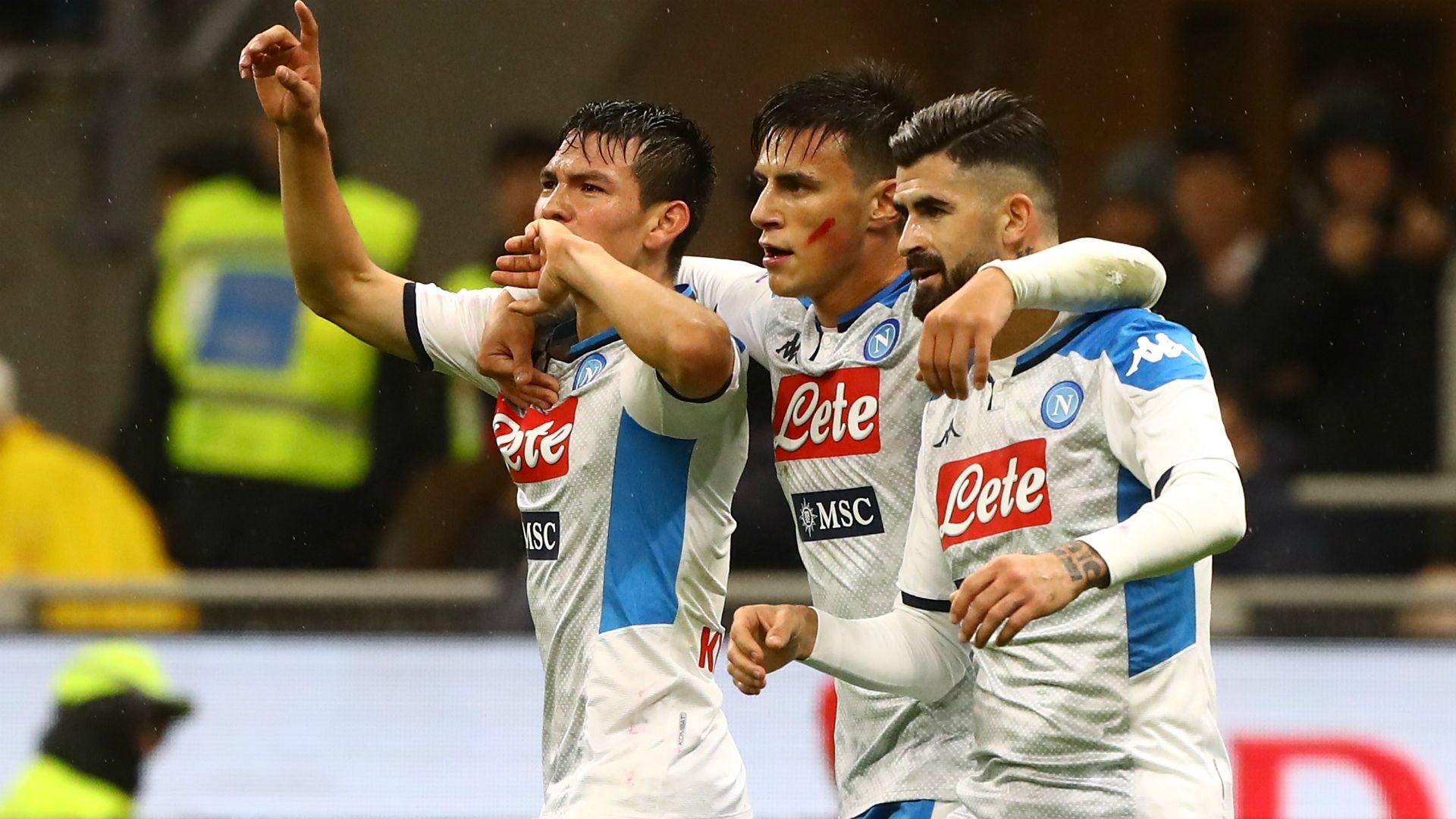 Lozano gol Napoli Milan