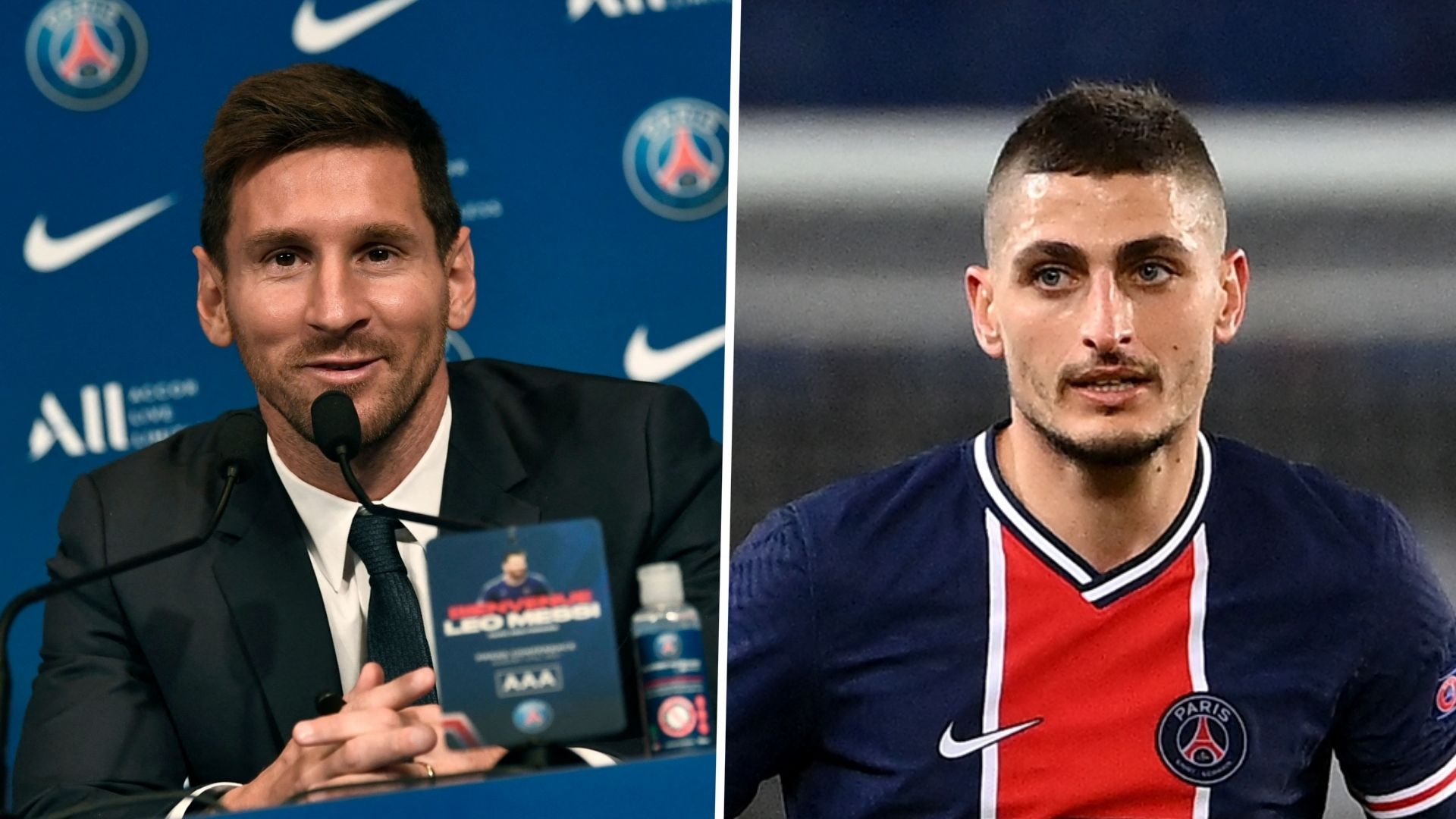 Lionel Messi, Marco Verratti split