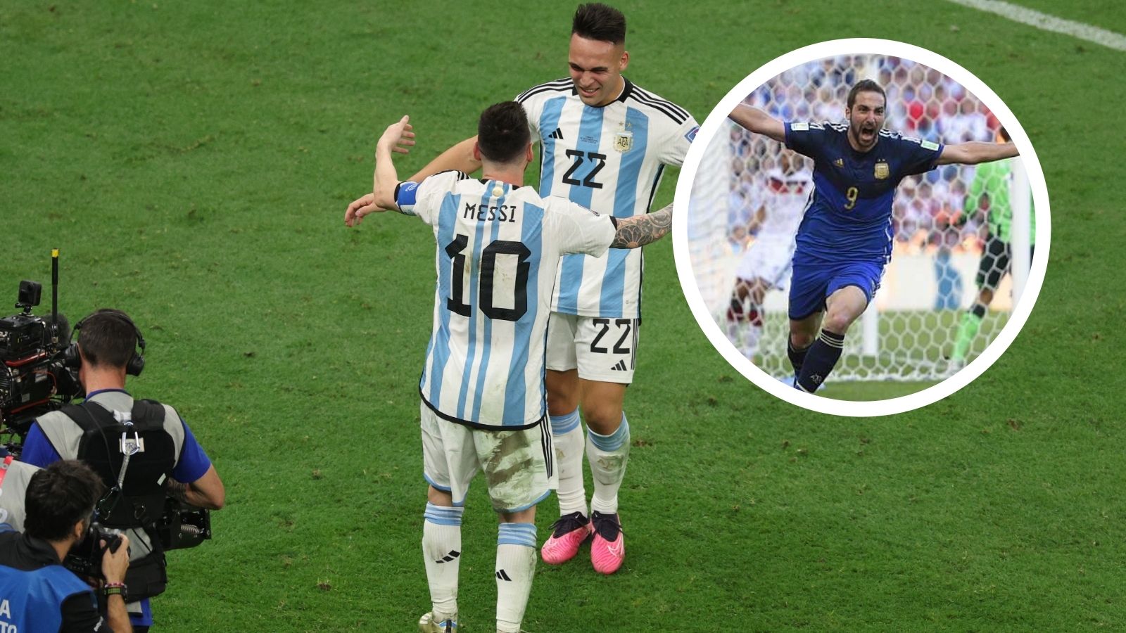 Lautaro Martinez Lionel Messi Gonzalo Higuain