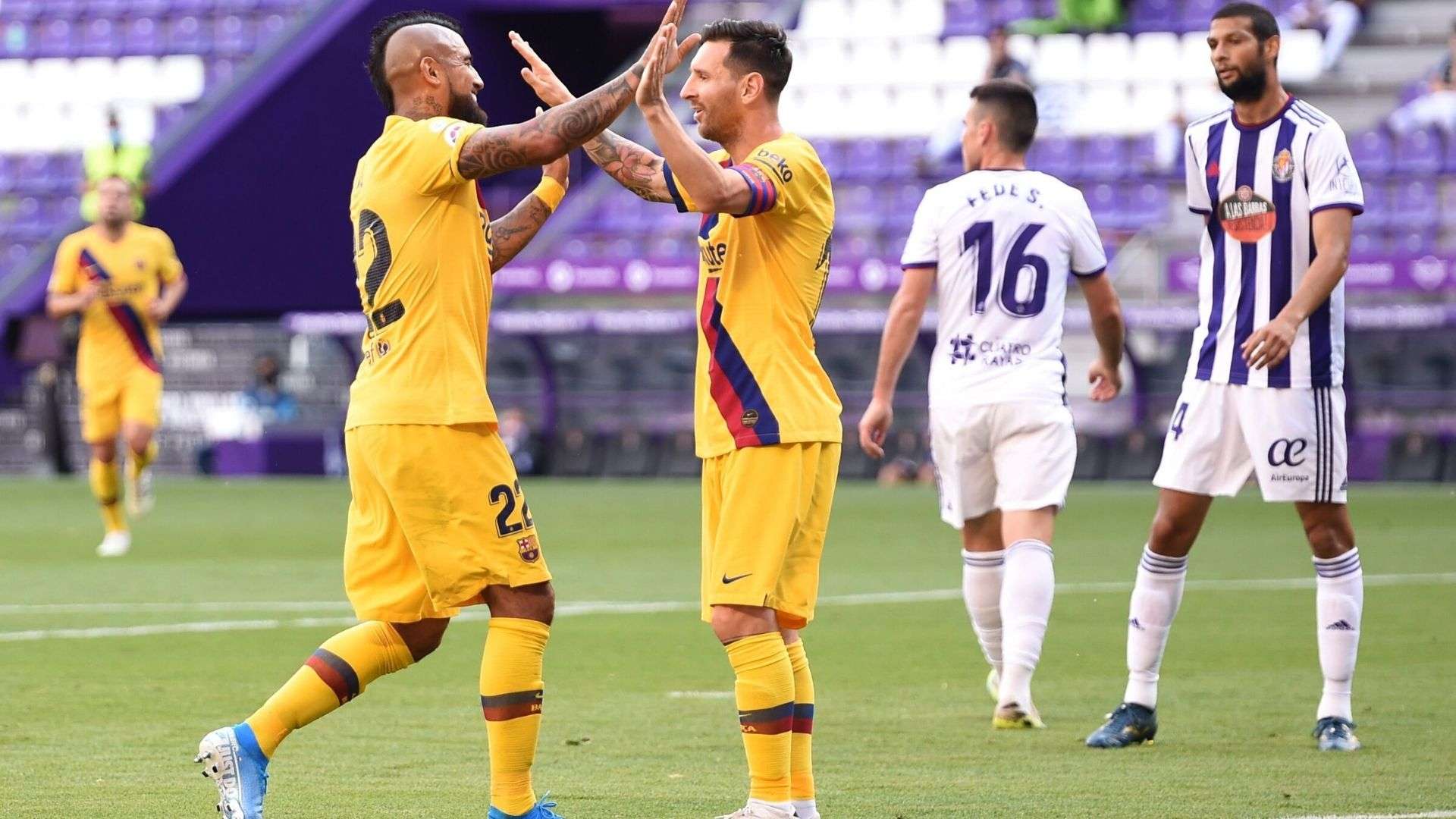 Valladolid Barcelona Messi Vidal