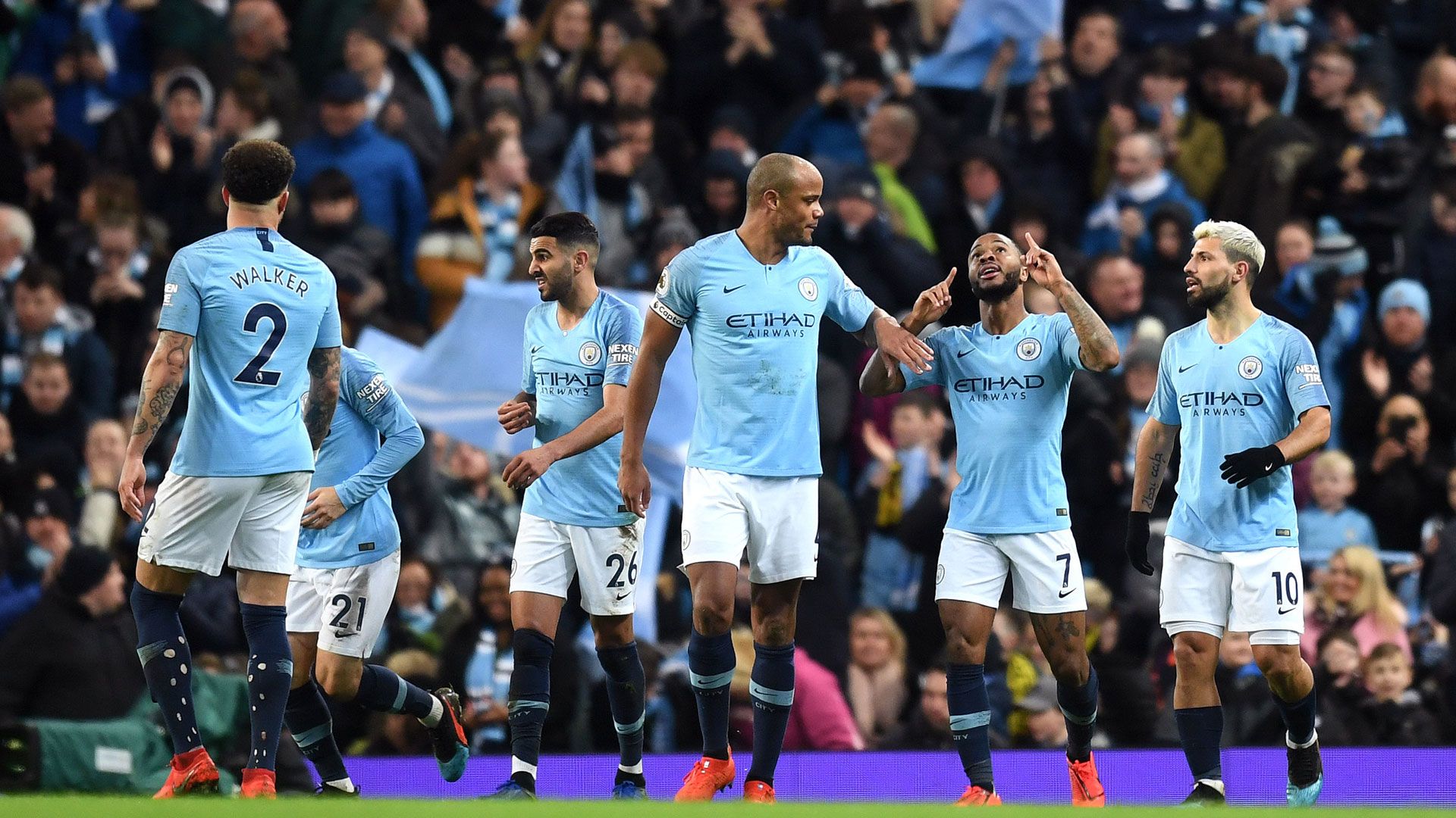 Manchester City Team Celebrating