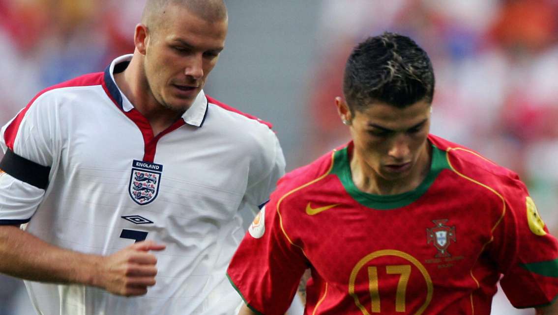 Beckham. Ronaldo , Euro 2004
