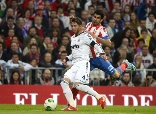 SERGIO RAMOS DIEGO COSTA REAL MADRID ATLETICO MADRID COPA DEL REY