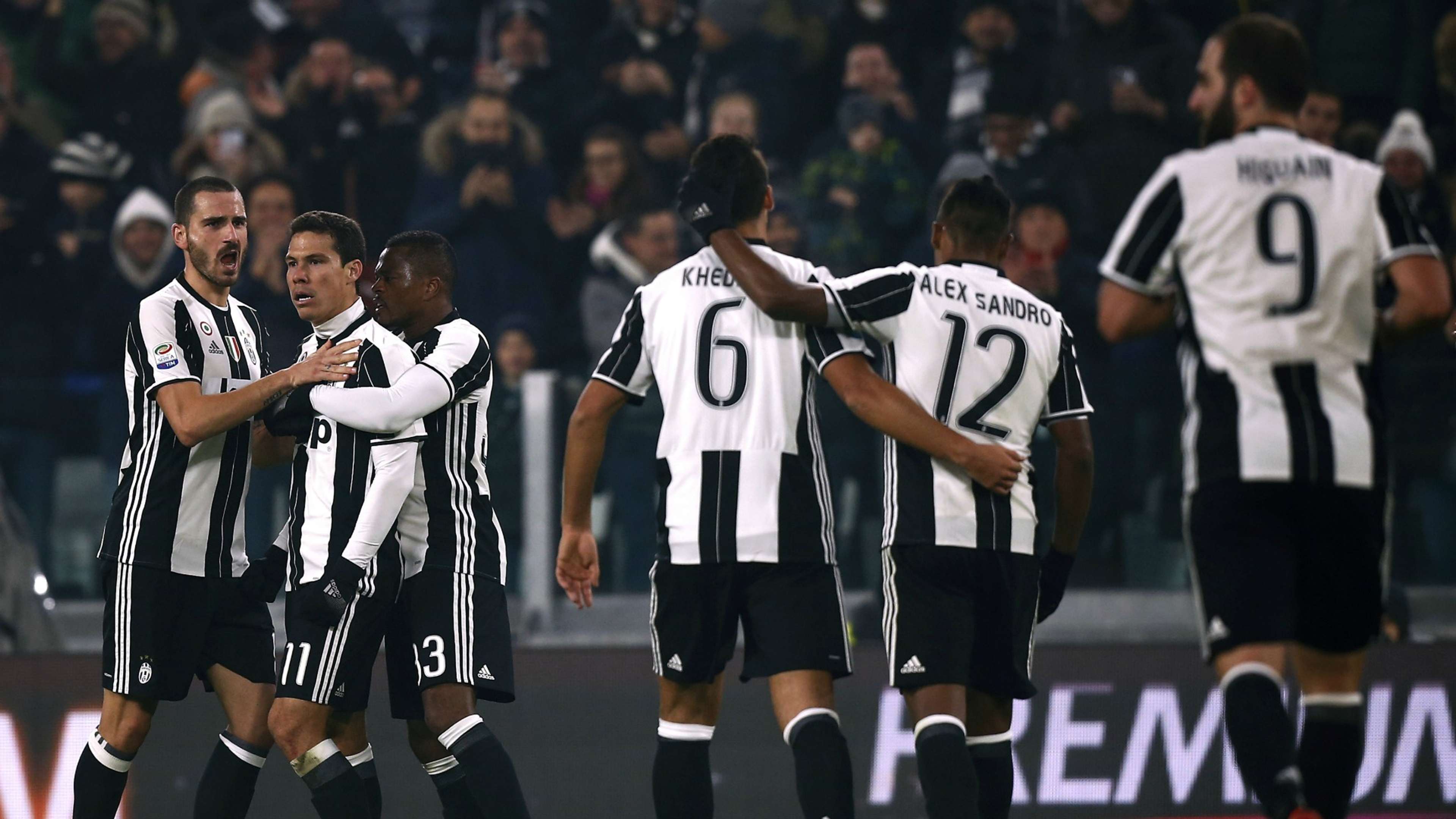 Juventus celebrating Juventus Pescara Serie A