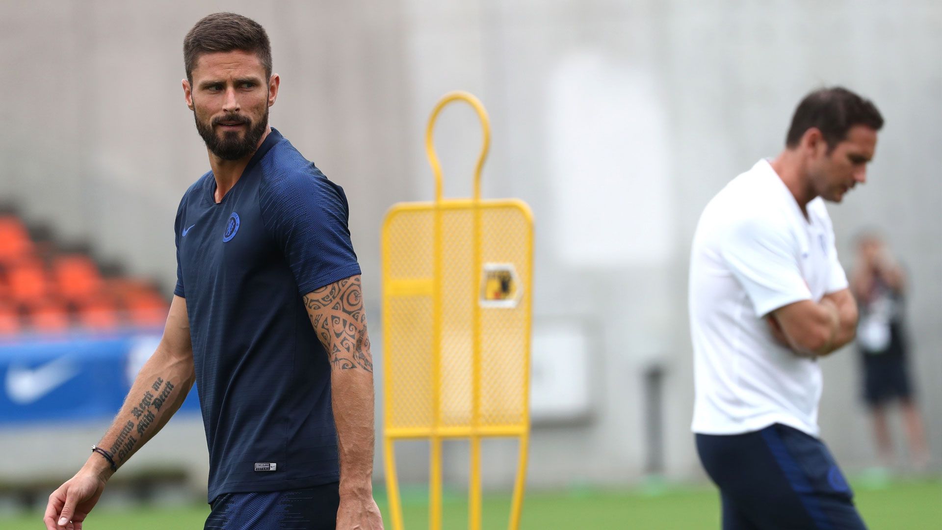 Olivier Giroud and Frank Lampard Chelsea