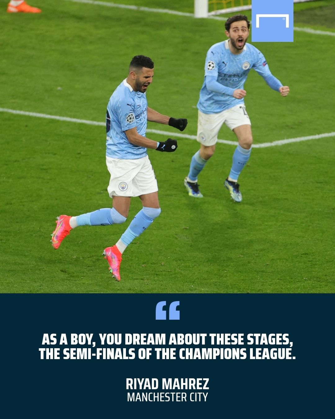 Riyad Mahrez Manchester City Dortmund Champions League GFX