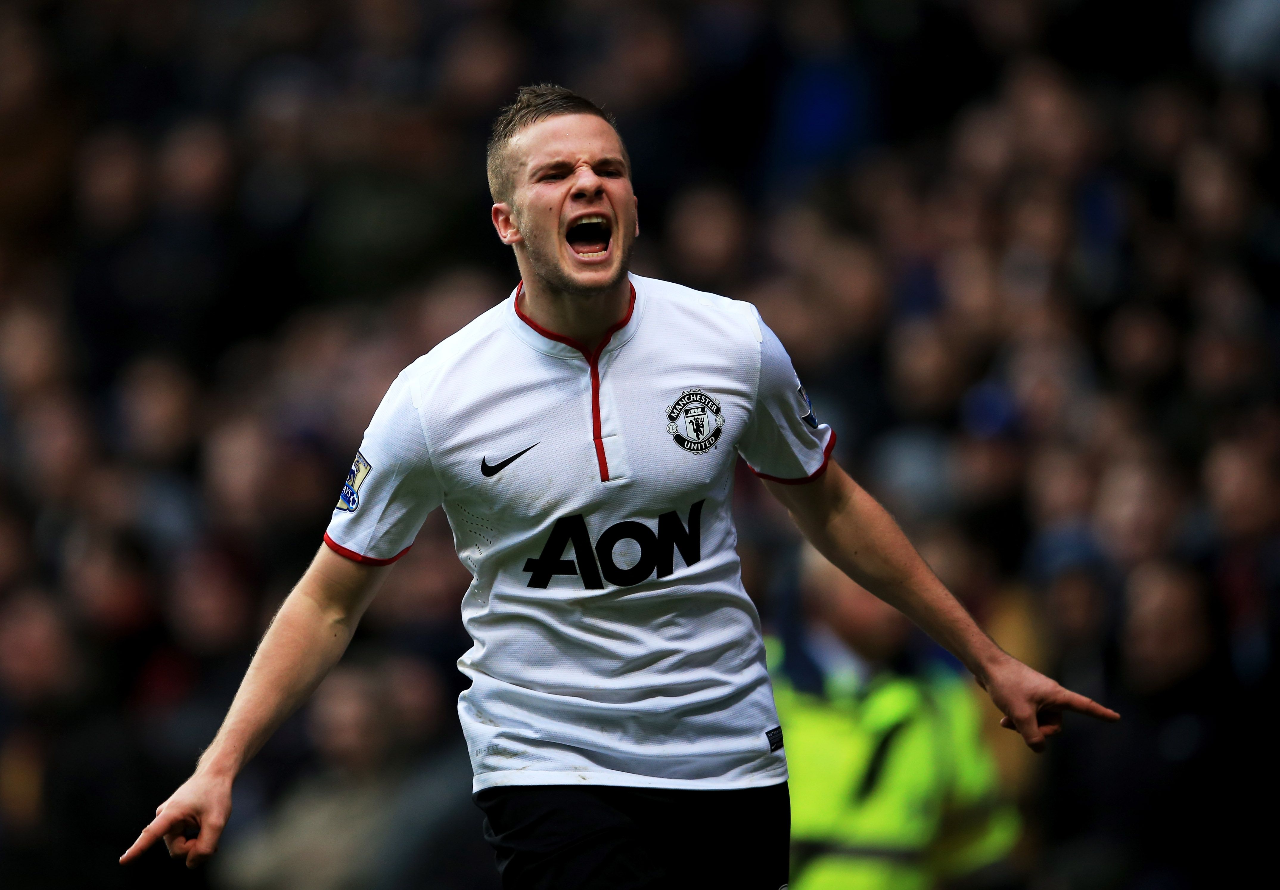 Manchester United midfielder Tom Cleverley