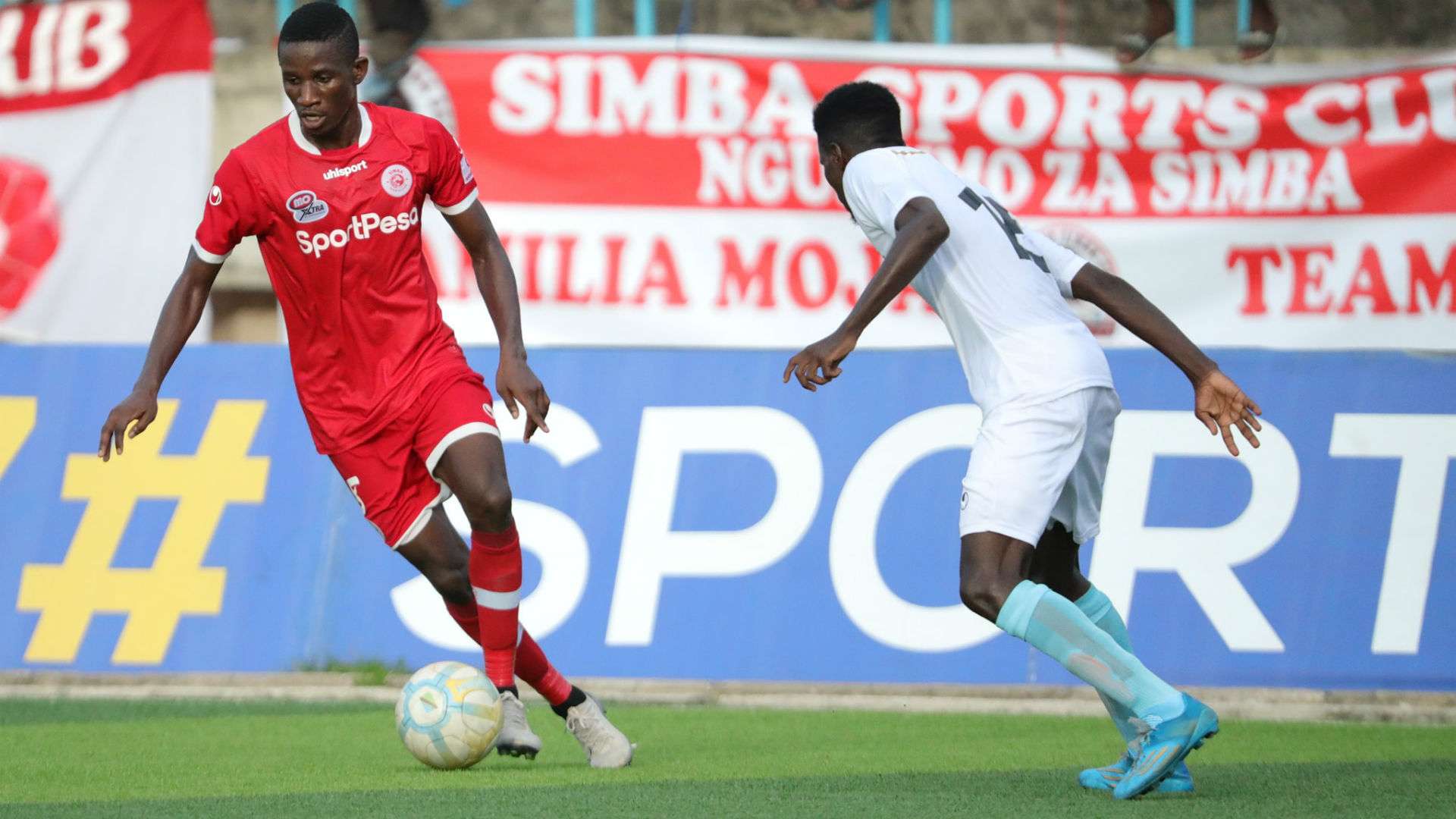 Chris mugalu of Simba SC vs Mwadui FC.