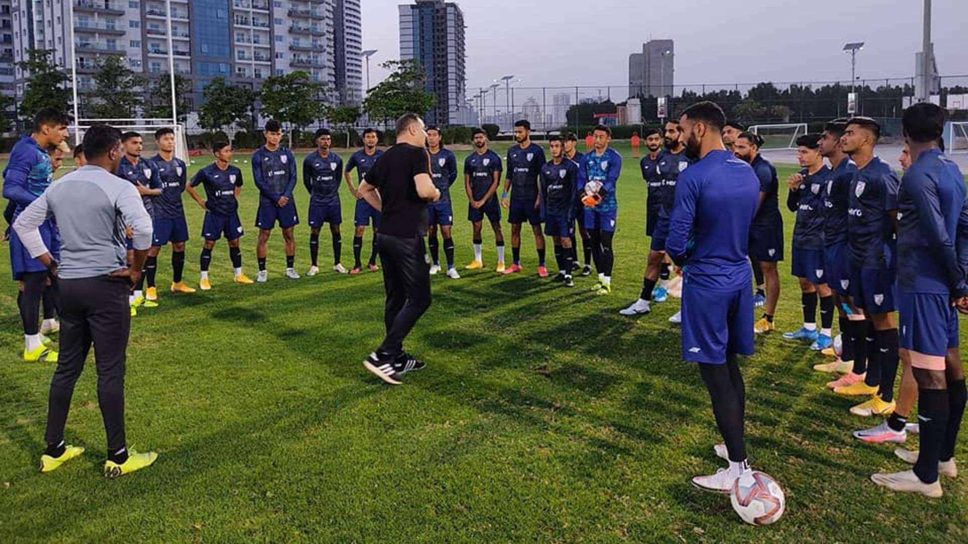 Indian national team training in Dubai