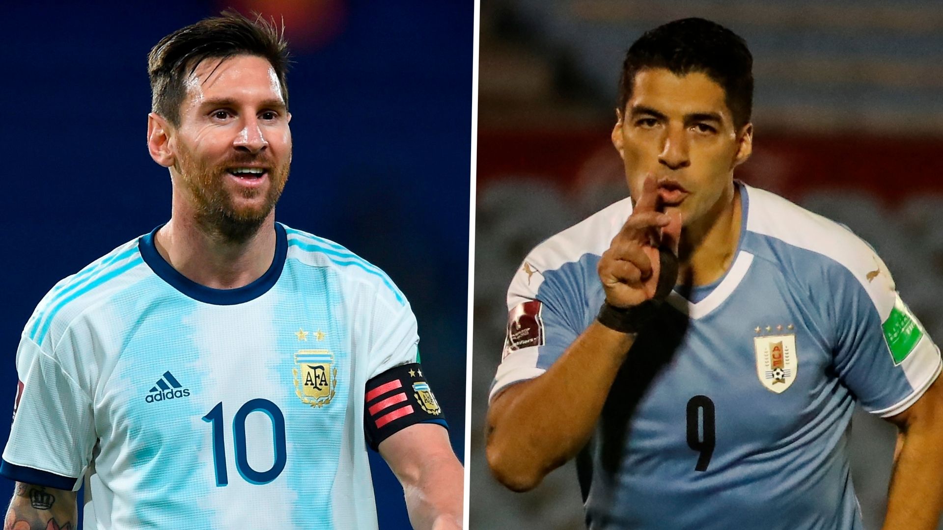 Messi Suarez Argentina Uruguay Eliminatorias 2022 08102020