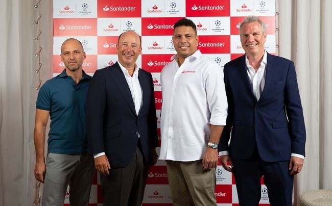 Ronaldo é embaixador da Santander com a Champions League