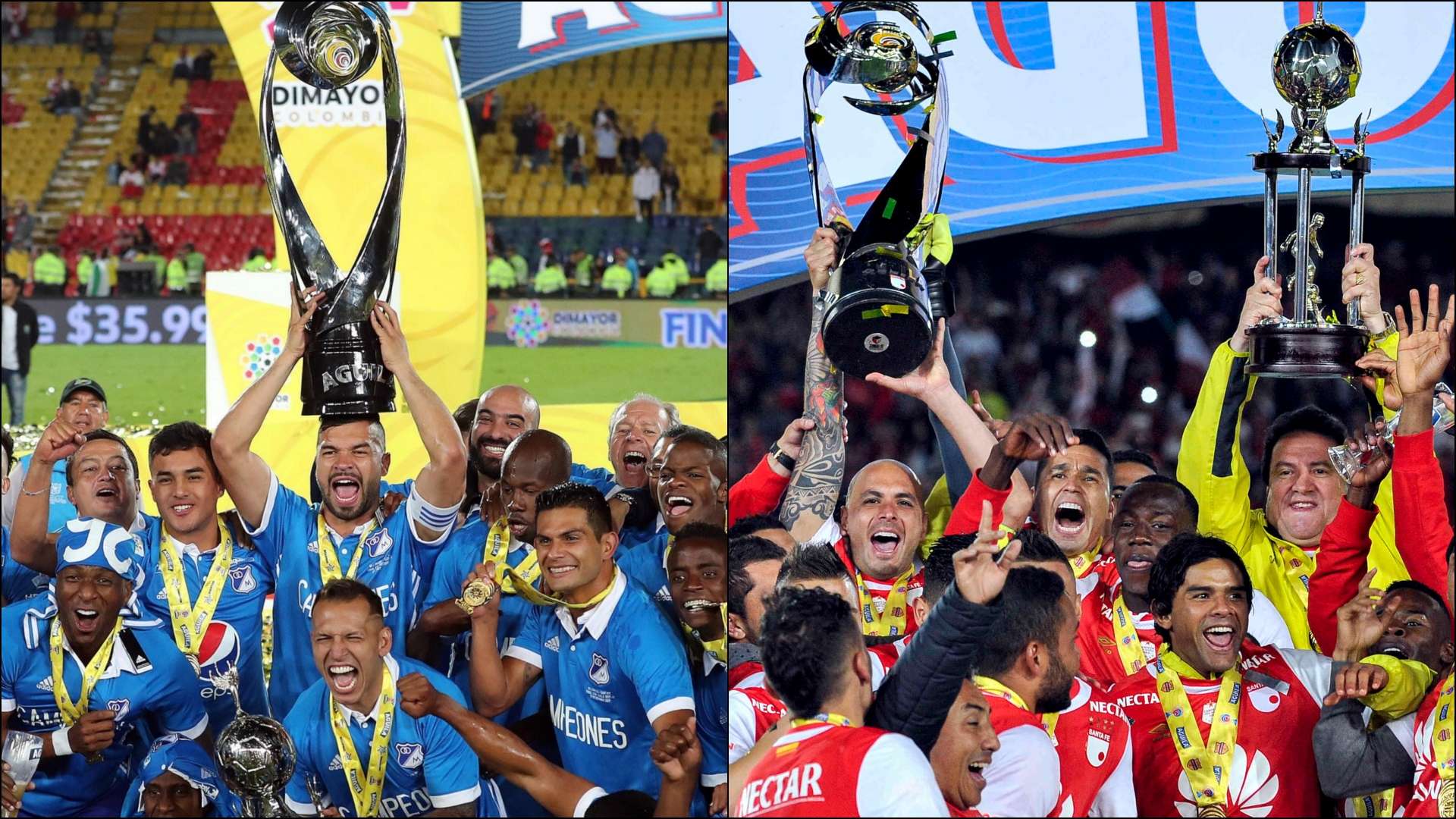 Millonarios & Santa Fe campeones Mix