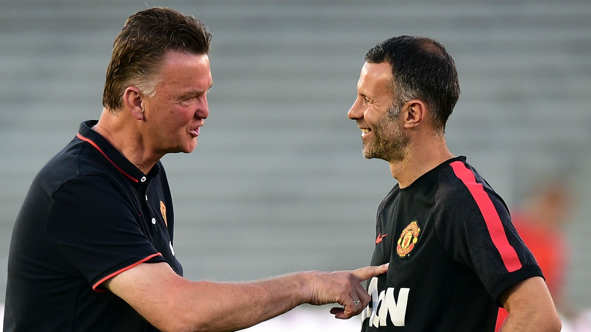Louis van Gaal Ryan Giggs Manchester United