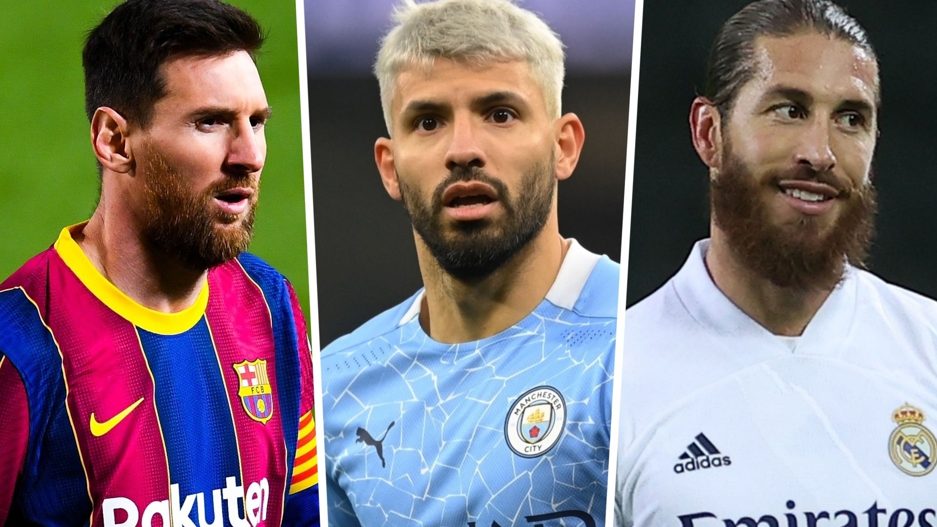 Lionel Messi, Sergio Aguero e Sergio Ramos