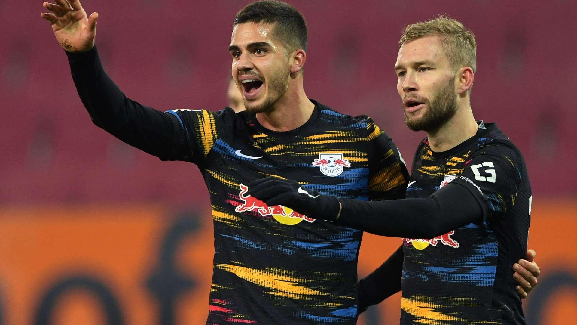 Andre Silva Konrad Laimer RB Leipzig Bundesliga 15122021