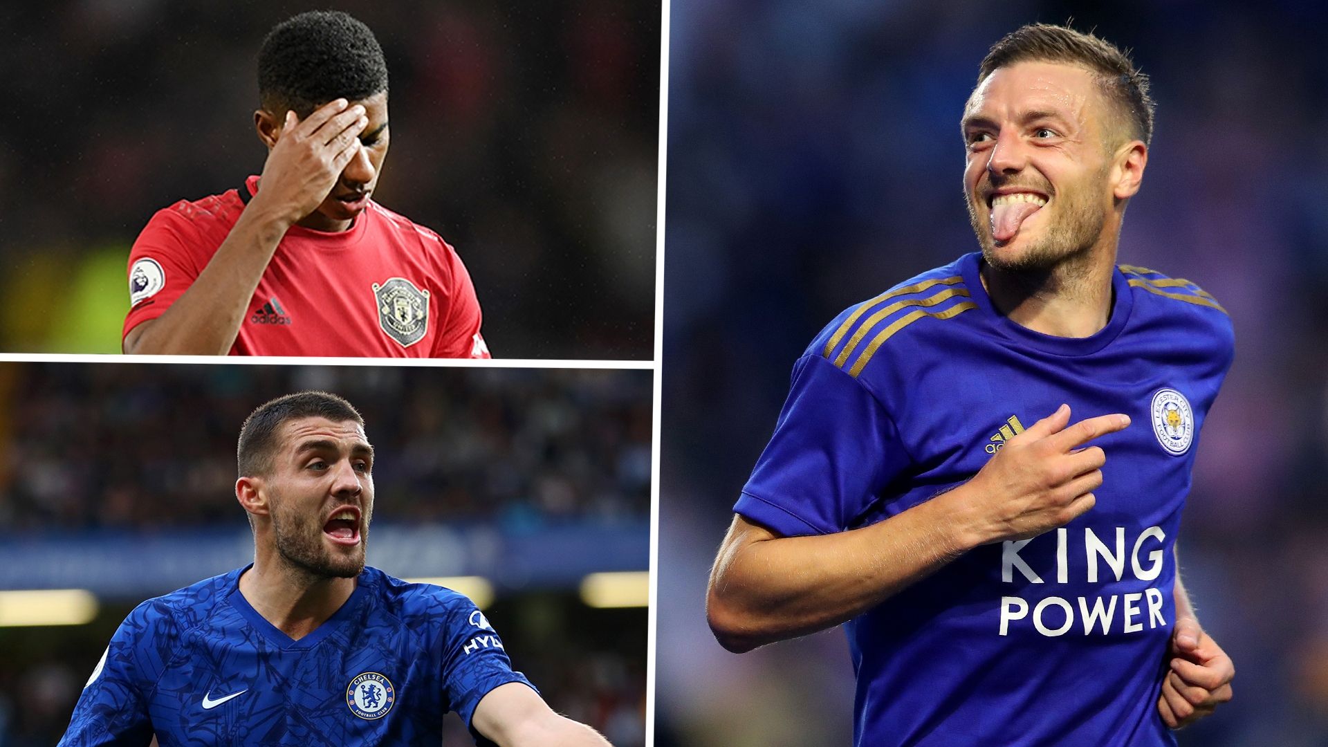 Marcus Rashford Mateo Kovacic Jamie Vardy