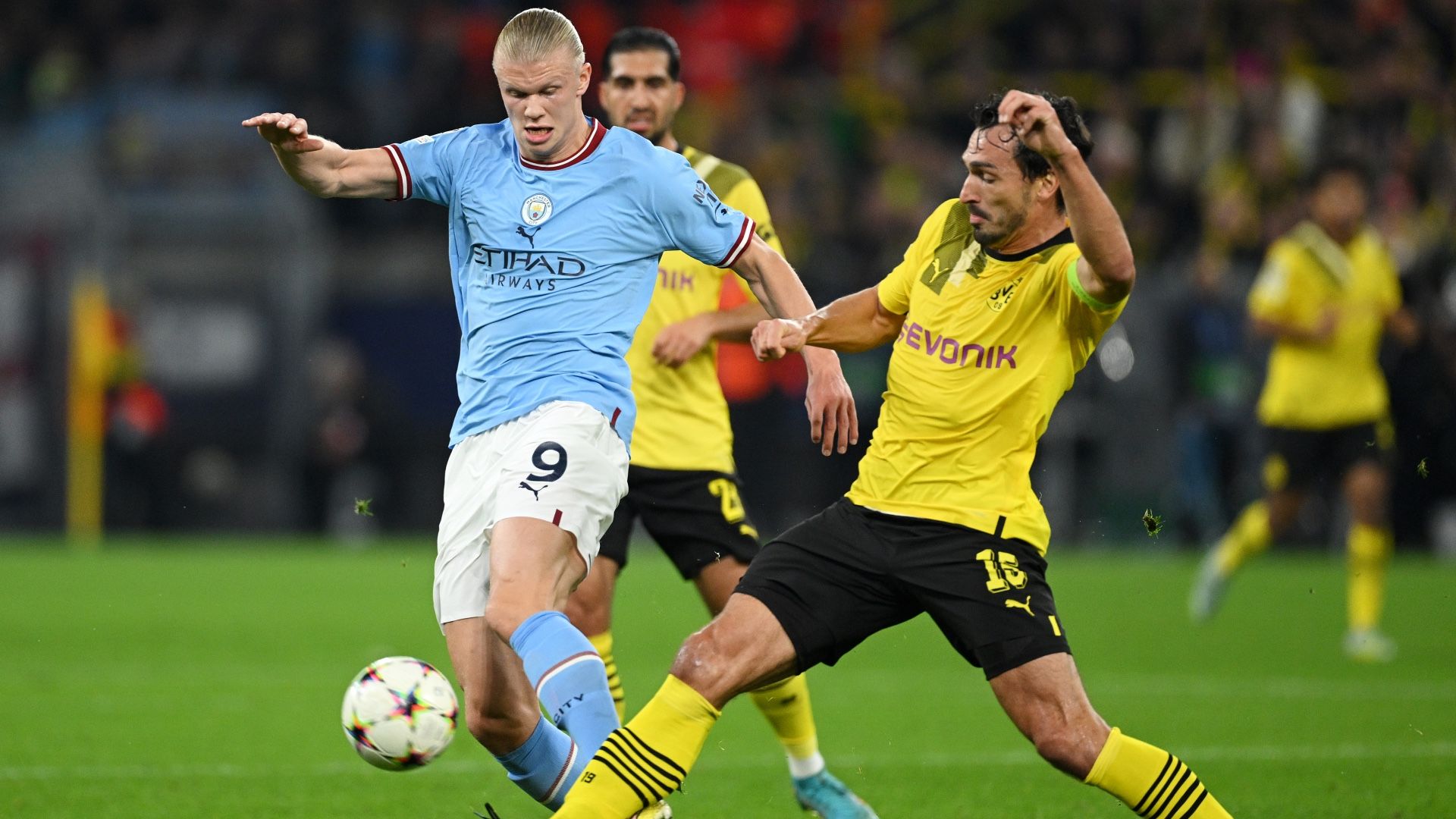Mats Hummels Erling Haaland Borussia Dortmund Manchester City 2022