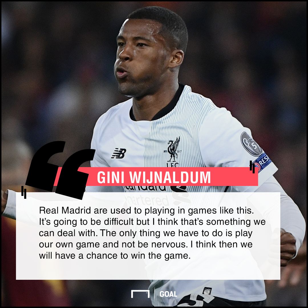 Gini Wijnaldum on Liverpool's Champions League final
