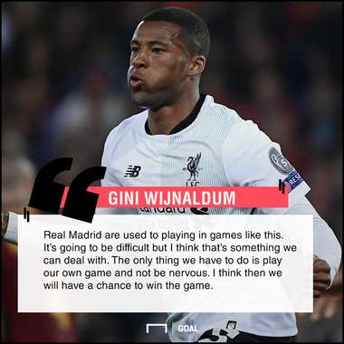 Gini Wijnaldum on Liverpool's Champions League final